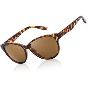 LVIOE Polarized Cat Eye Sunglasses for Women Trendy Classic Retro Shades with UV400 Protection for Driving Fishing LS8091