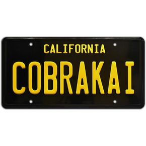 Celebrity Machines CobraKai | Season 2 | Metal Stamped License Plate