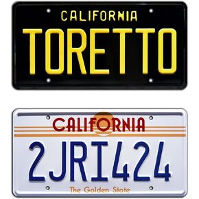 Fast and Furious | Toretto + 2JRI424 | Metal Stamped License Plates