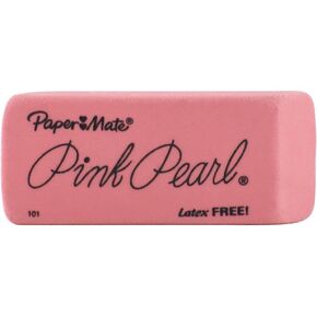 Paper Mate Pink Pearl Eraser, Large, 1 Count