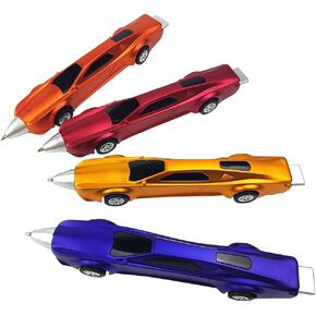 4PCS Sports Car Pens Car Ballpoint Pen Funny pens for Kids Novelty Pens Cute Pens Cool Kids Pens School Supplies Racing Car Pens Gifts for Children（Blue ink）