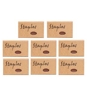 7600 Pcs Rose Gold Staples Standard 24/6 26/6 12mm #12 Width Staples for Stapler Refills Office Supplies, 8 Boxes(Rose Gold)