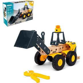 BRIO Builder - 34598 Volvo Wheel Loader | Educational Construction Toy for Kids Age 3 Years Up