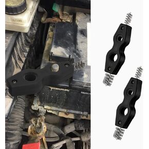 2pcs Car Battery Terminal Cleaners, 4 in 1 Car Battery Cleaning Brush with Steel Wire, Anti-Corrosion Battery Terminals Machine Parts Cleaning Tools, Universal Car Accessories for Car, Marine