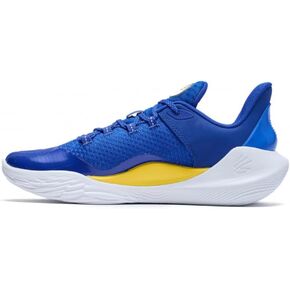 UNDER ARMOUR Curry Flow 11 Dub Nation Mens Basketball Shoes (White/Royal Blue), 8.5