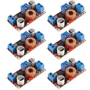 6PCS XL4015 E1 Lithium Battery Charger Module Board 5A DC to DC CC CV Step Down Charging Board Module Led Power Converter Charger Step Down Module Buck Converter Board