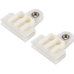 2 Pcs Window Door Glass Channel Retainer Clip, 1.97"x1.73"x0.55" Glass Regulator Holder Sash Clip Universal for Car Truck Van Durable Plastic Beige