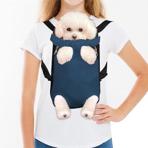 FEimaX Dog Carrier Backpack Pet Legs Out Front Cat Travel Bag, Adjustable Puppy Backpacks Carriers Hands-Free for Small Medium Dogs Cats Hiking Traveling Camping Daily Walking