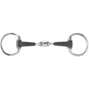 HORZE Rubber Oval Link Eggbutt Snaffle Bit