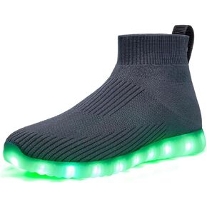 Light Up Shoes for Women Men USB Charging Unisex LED Shoes Halloween Flashing Dancing Sneakers with Mesh Uppers