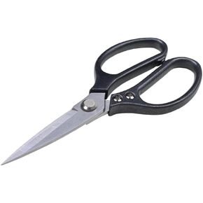 Stainless Steel Scissors Heavy Duty, Stainless Non Slip Stainless Steel Scissors, All-Purpose Stainless Steel Scissors for Paper, Cardboard, Leather, plastic straw, Fabric (8.5 Inch(Multifunctional))