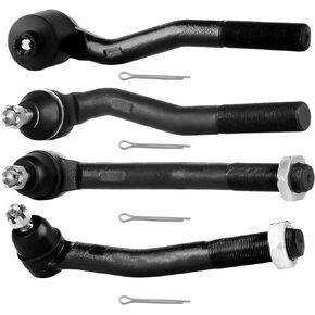 SCITOO 4pcs Front Suspension Kit Tie Rods Inner And Outer Complete Kit Fit 1999-2004 For Jeep Grand for Cherokee