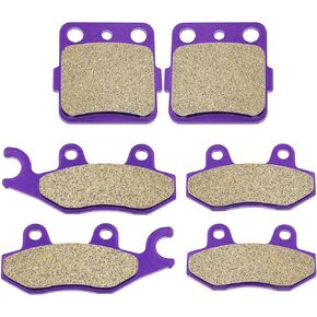 Scitoo Front and Rear Carton Brake Pads Fit 04 05 for Yamaha YFZ450 S/T