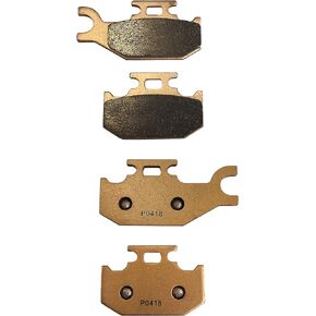 Demon Powersports Front Left, Rear Left Sintered Brake Pads Compatible for Yamaha Rhino 450/660, Raptor 700, Sintered Metallic Material for Better Grip (See Fitment Details in Description)