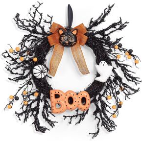 Adeeing 20" Fall Wreath for Front Door, Autumn Wreath with Pumpinks Pinecones Maple Leaves, Fall Decor for Thanksgiving Harvest Home Outside Indoor Wall Porch