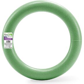FloraCraft Extruded FloraFōM Wreath 1.4 Inch x 9.8 Inch Green