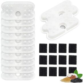 12-Pack Replacement Filters for PETLIBRO Capsule Pet Water Fountain - Compatible with Models PLWF005/PLWF115/WF105 - Ensure Fresh, Clean Water for Your Pets