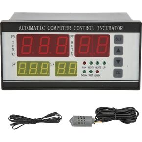 Egg Incubator Temperature Controller Thermostat, 110V Automatic Control System Egg Incubator Temperature Humidity Sensor Controller