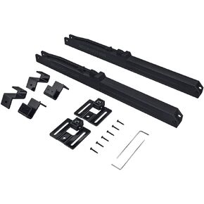 SMARTSTANDARD Barn Door Soft Close Kit, Matching 88-132 Pounds Single Door, Equipped with Spring Buffer Damper, Upgrade Hole-Free Version, 2PCS