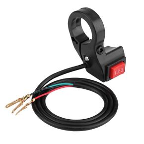 Handlebar Switch, 22mm 7/8in Electric 3 Speed Module Handlebar Switch Shift Black for Motorcycle Electronic Bike Scooter