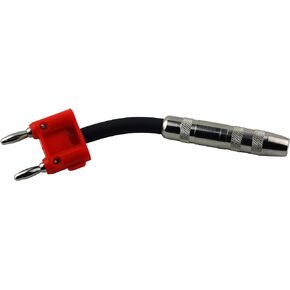 Pig Hog PX-14BAN 1/4" Female to Dual Banana Adapter Cable, 6"
