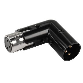 QIANRENON Adjustable 90° Angle XLR Microphone Adapter Extender 3Pin XLR Male to Female Right Angle Audio Connector. XLR Male/Female Adjustable Orientation, for Extended XLR Cabling in Tight Space