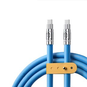 USB C to USB C Charger Cable, 6ft USBC to USBC Cable with Straps USB C Charging Cable Silicone Fast Charging Cable Compatible with iPad, Pixel, Samsung Galaxy Note 20