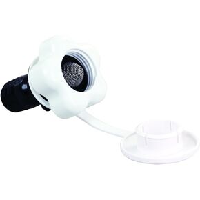 JR Products 2P-A Polar White Plastic Check Valve
