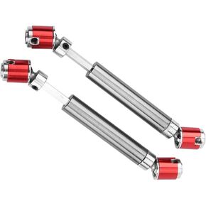 RC Car Drive Shaft, 2 Pcs Metal Upgrade Universal Drive Shaft 110-155mm for SCX10 CC01 D90 D110 RC Crawler Accessory Part