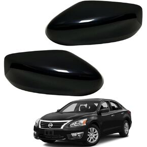 Mirror Cover Caps Housing Replacement for Nissan Altima 2013-2018 (Glossy Black)