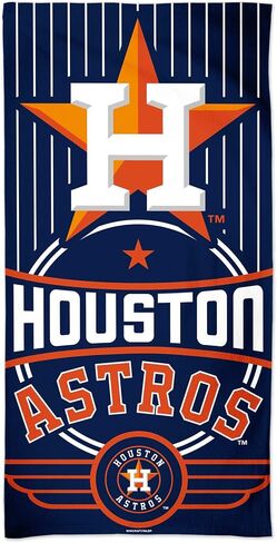 منشفة شاطئ من الألياف WinCraft MLB Houston Astros MLB Houston Astros مقاس 9 رطل، مقاس 30 بوصة × 60 بوصة، متعددة الألوان، غير متوفر in Saudi Arabia