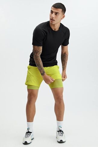 شورت Fabletics الرجالي The Fundamental (مبطن)، التمرين، الجري، التدريب، صالة الألعاب الرياضية، اليوغا، خفيف الوزن للغاية، رياضي in Saudi Arabia