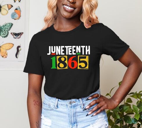 LBP Juneteenth Shirts for Women African American Freedom Celebrate 1865 Tshirt Black History Tee Tops in Saudi Arabia