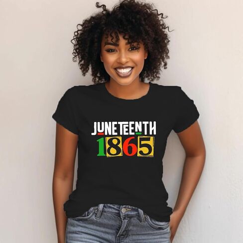 LBP Juneteenth Shirts for Women African American Freedom Celebrate 1865 Tshirt Black History Tee Tops in Saudi Arabia