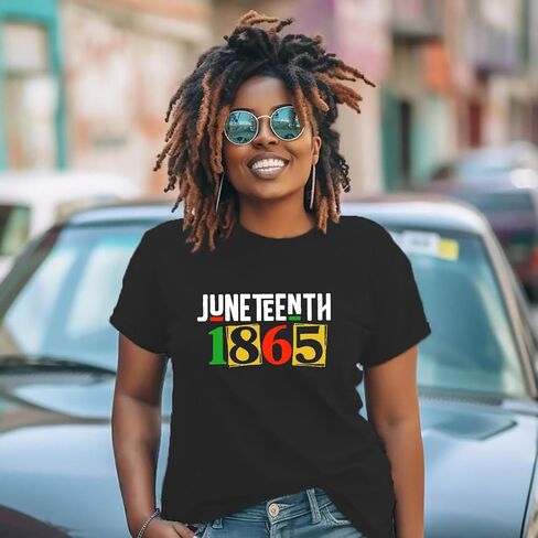 LBP Juneteenth Shirts for Women African American Freedom Celebrate 1865 Tshirt Black History Tee Tops in Saudi Arabia