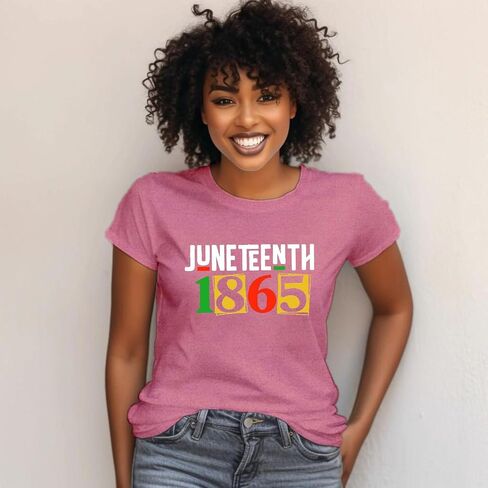 LBP Juneteenth Shirts for Women African American Freedom Celebrate 1865 Tshirt Black History Tee Tops in Saudi Arabia