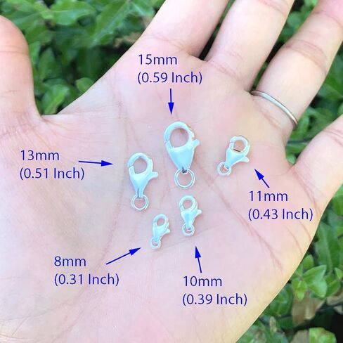 10pcs Adabele Authentic Gold Plated Sterling Silver 10mm (0.39 Inch) Small Raindrop Lobster Claw Trigger Clasps Hypoallergenic Nickel Free for Jewelry Making SS20-10 in Saudi Arabia