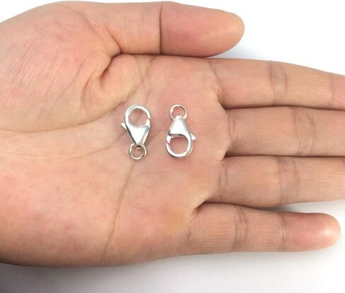 10pcs Adabele Authentic Gold Plated Sterling Silver 10mm (0.39 Inch) Small Raindrop Lobster Claw Trigger Clasps Hypoallergenic Nickel Free for Jewelry Making SS20-10 in Saudi Arabia