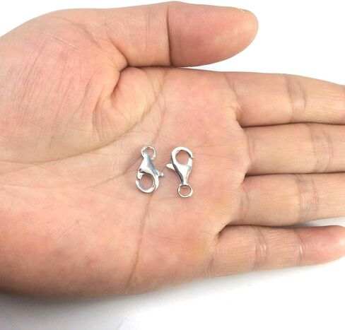 10pcs Adabele Authentic Gold Plated Sterling Silver 10mm (0.39 Inch) Small Raindrop Lobster Claw Trigger Clasps Hypoallergenic Nickel Free for Jewelry Making SS20-10 in Saudi Arabia
