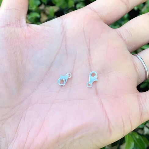 10pcs Adabele Authentic Gold Plated Sterling Silver 10mm (0.39 Inch) Small Raindrop Lobster Claw Trigger Clasps Hypoallergenic Nickel Free for Jewelry Making SS20-10 in Saudi Arabia