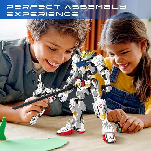 Velance Mech Robot Transforming Building Blocks Set, Warrior City Action Mech & Fighter Jet Building Toy Kit, Mecha Robot Building Block Model for Kids & Adults, Birthday, Christmas Day Gift(394 Pcs) in Saudi Arabia
