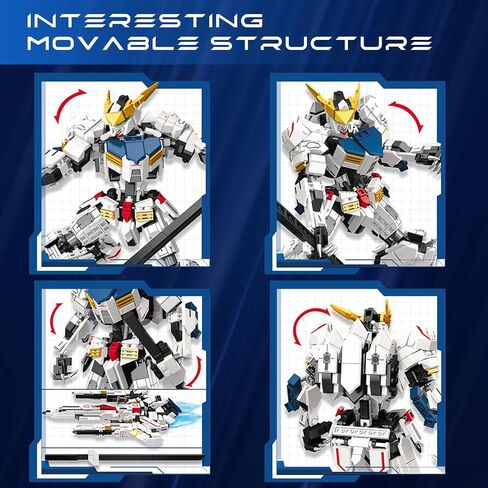 Velance Mech Robot Transforming Building Blocks Set, Warrior City Action Mech & Fighter Jet Building Toy Kit, Mecha Robot Building Block Model for Kids & Adults, Birthday, Christmas Day Gift(394 Pcs) in Saudi Arabia