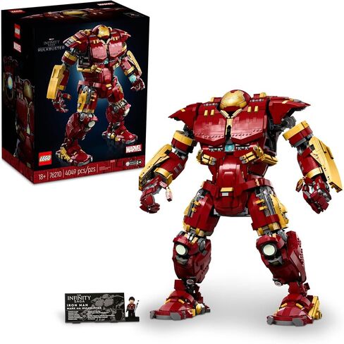 مجموعة بناء Marvel Hulkbuster 76210 من LEGO - مجموعة بناء مستوحاة من فيلم Avengers مع شخصية صغيرة، نموذج عرض أصلي للبالغين وعمر عشاق Ultron للأعمار من 18 عامًا فما فوق in Saudi Arabia