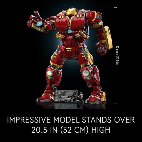 مجموعة بناء Marvel Hulkbuster 76210 من LEGO - مجموعة بناء مستوحاة من فيلم Avengers مع شخصية صغيرة، نموذج عرض أصلي للبالغين وعمر عشاق Ultron للأعمار من 18 عامًا فما فوق in Saudi Arabia