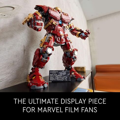 مجموعة بناء Marvel Hulkbuster 76210 من LEGO - مجموعة بناء مستوحاة من فيلم Avengers مع شخصية صغيرة، نموذج عرض أصلي للبالغين وعمر عشاق Ultron للأعمار من 18 عامًا فما فوق in Saudi Arabia