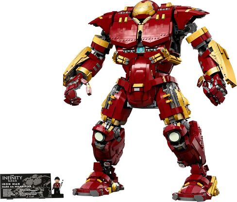 مجموعة بناء Marvel Hulkbuster 76210 من LEGO - مجموعة بناء مستوحاة من فيلم Avengers مع شخصية صغيرة، نموذج عرض أصلي للبالغين وعمر عشاق Ultron للأعمار من 18 عامًا فما فوق in Saudi Arabia