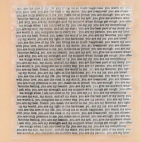 WooYangFun Craft 1 قطعة أنت حبي مشاعر خلفية واضحة ختم لصنع البطاقات الديكور وسكرابوكينغ 15x15 سنتيمتر in Kuwait