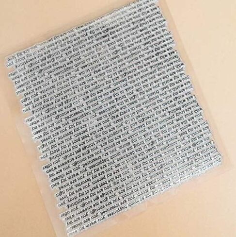 WooYangFun Craft 1 قطعة أنت حبي مشاعر خلفية واضحة ختم لصنع البطاقات الديكور وسكرابوكينغ 15x15 سنتيمتر in Kuwait