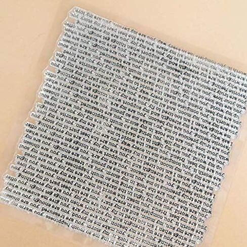 WooYangFun Craft 1 قطعة أنت حبي مشاعر خلفية واضحة ختم لصنع البطاقات الديكور وسكرابوكينغ 15x15 سنتيمتر in Kuwait