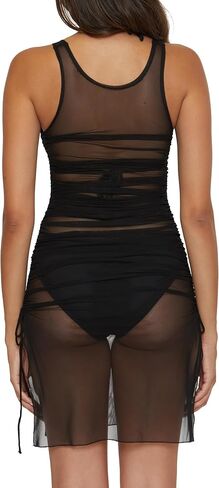 BECCA Muse Convertible Shirred Dress, Casual, Beach Cover Ups for Women in Saudi Arabia